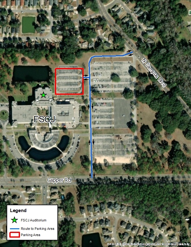 Riverview Public Meeting Parking Area Map